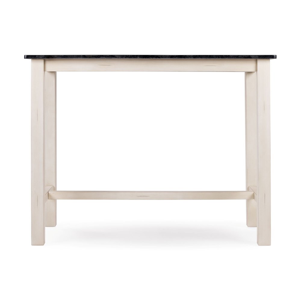 Boraam - Sonoma Pub Table - Antique White/European Black - 75136 view 2