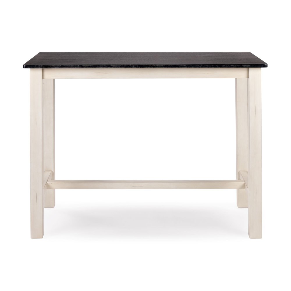 Boraam - Sonoma Pub Table - Antique White/European Black - 75136 view 4