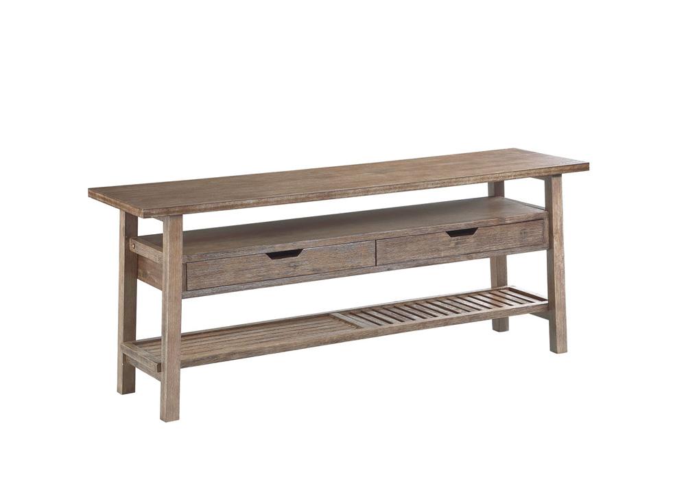 Boraam - Sonoma TV Stand [Barnwood Wire-Brush] - 75032 veiw 1
