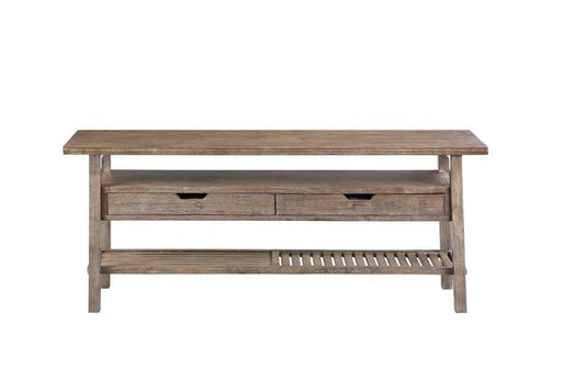 Boraam - Sonoma TV Stand [Barnwood Wire-Brush] - 75032 veiw 2