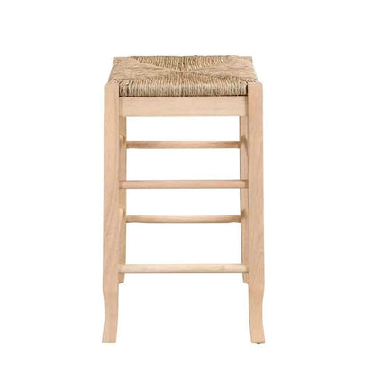 Boraam - Square Rush Backless Counter Stool - Blonde Oak - 94424 veiw 1