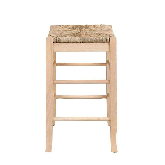 Boraam - Square Rush Backless Counter Stool - Blonde Oak - 94424 veiw 1