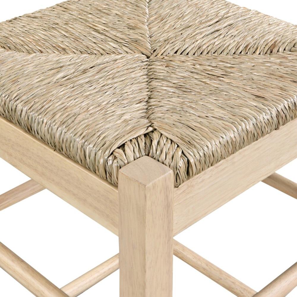 Boraam - Square Rush Backless Counter Stool - Blonde Oak - 94424 veiw 3