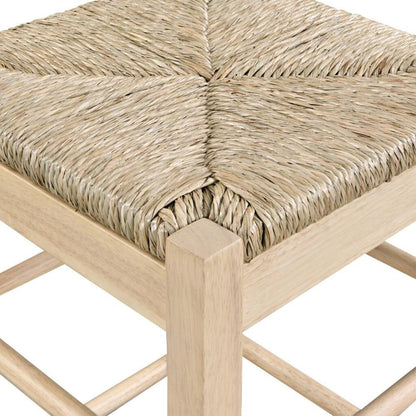 Boraam - Square Rush Backless Counter Stool - Blonde Oak - 94424 veiw 3