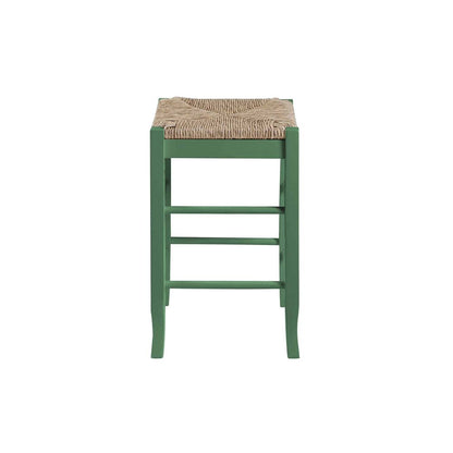 Boraam - Square Rush Backless Counter Stool - Equestrian Green - 96424 view 2