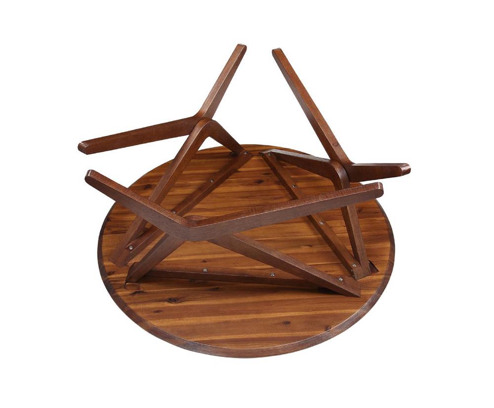 Boraam - Sydney Adjustable Table [Chestnut Wire-Brush] - 77347 veiw 7