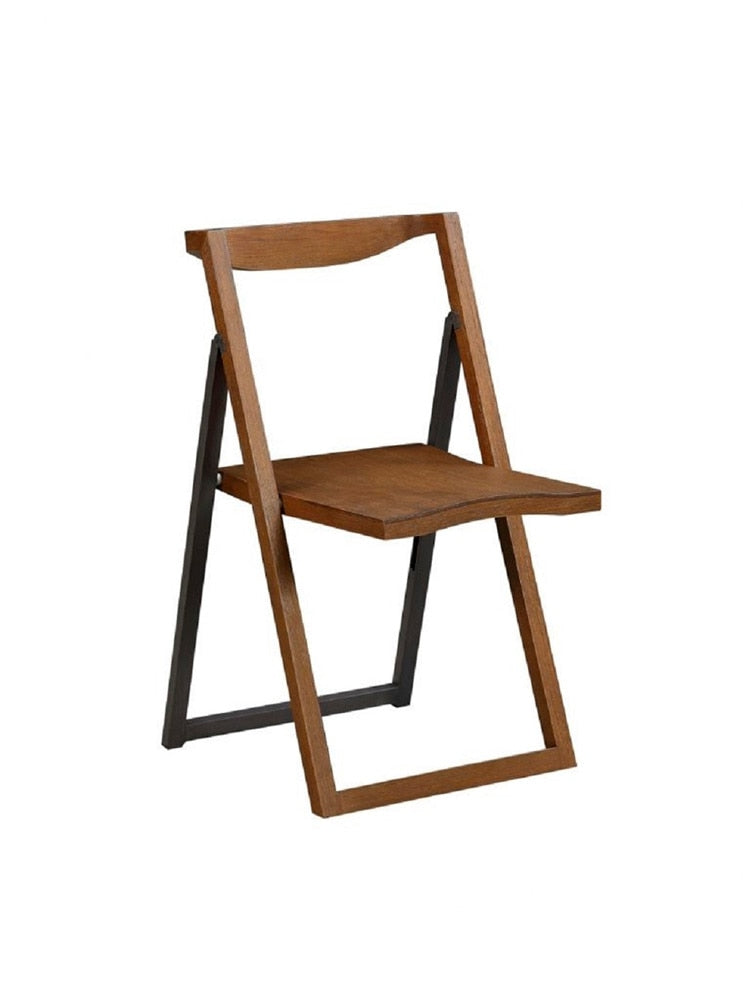 Boraam - Sydney Folding Chair, Set of 2, Chestnut Wire-Brush - 77348 veiw 1