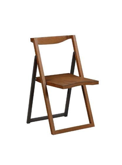 Boraam - Sydney Folding Chair, Set of 2, Chestnut Wire-Brush - 77348 veiw 1