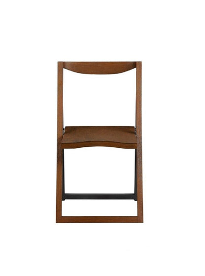 Boraam - Sydney Folding Chair, Set of 2, Chestnut Wire-Brush - 77348 veiw 2