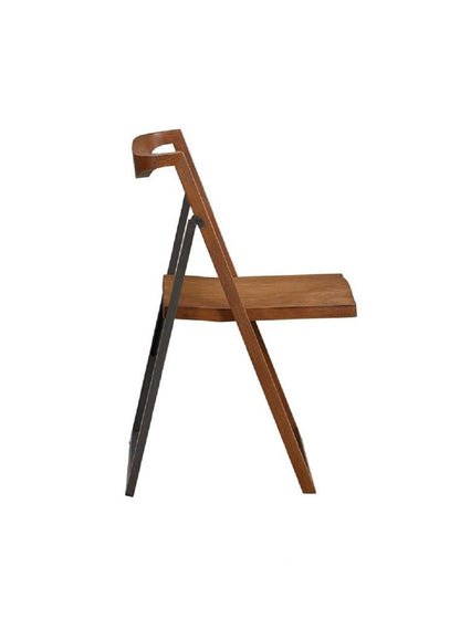 Boraam - Sydney Folding Chair, Set of 2, Chestnut Wire-Brush - 77348 veiw 5