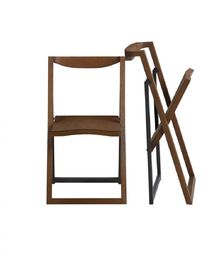 Boraam - Sydney Folding Chair, Set of 2, Chestnut Wire-Brush - 77348 veiw 7