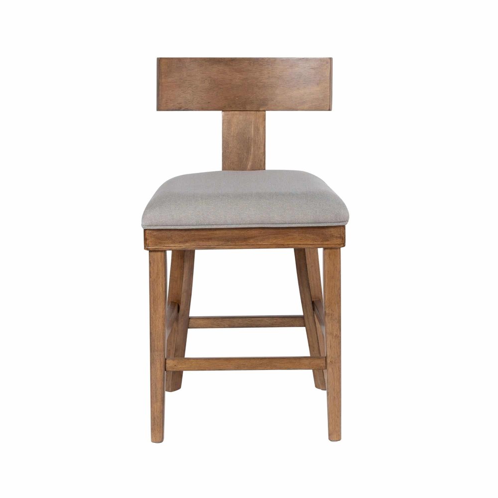 Boraam - Theodora T-Back Counter Stool with Wood Seat Frame and Cushion - 91024 view 2