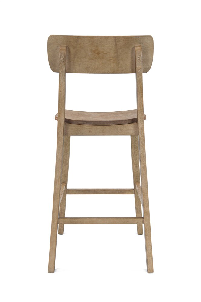 Boraam - Torino Wood Bar Stool - Barnwood Wire-Brush - 76729 veiw 5