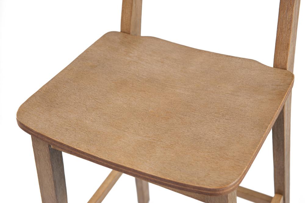 Boraam - Torino Wood Bar Stool - Barnwood Wire-Brush - 76729 veiw 6
