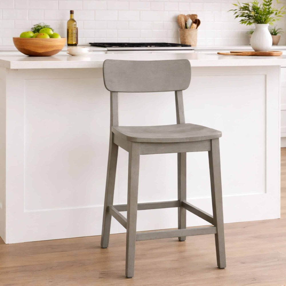 Boraam - Torino Wood Counter Stool - Fallen Rock - 88824 view 6