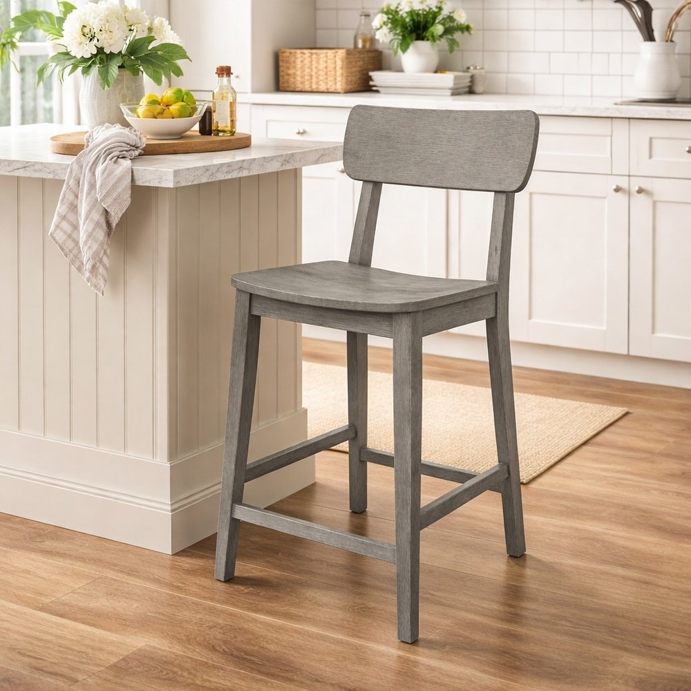 Boraam - Torino Wood Counter Stool - Fallen Rock - 88824 view 7