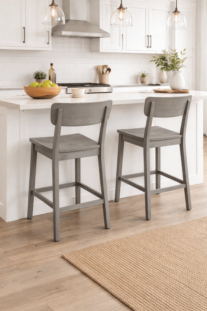 Boraam - Torino Wood Counter Stool - Fallen Rock - 88824 view 8