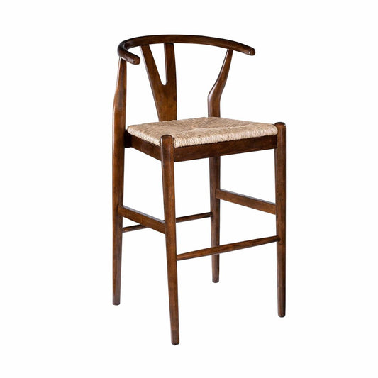 Boraam - Wishbone Bar Height Kitchen Bar Stool - Cappuccino Finish - 50429 view 1