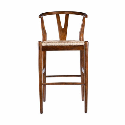 Boraam - Wishbone Bar Height Kitchen Bar Stool - Cappuccino Finish - 50429 view 2
