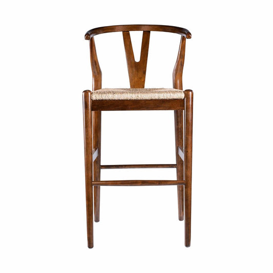 Boraam - Wishbone Bar Height Kitchen Bar Stool - Cappuccino Finish - 50429 view 2