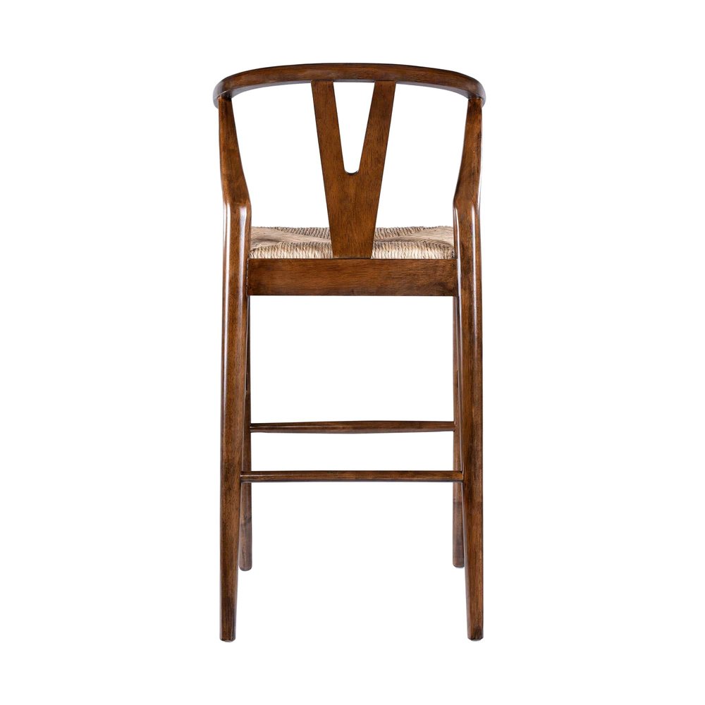 Boraam - Wishbone Bar Height Kitchen Bar Stool - Cappuccino Finish - 50429 view 4
