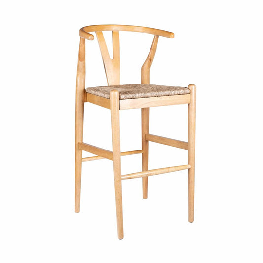 Boraam - Wishbone Bar Height Kitchen Bar Stool - Natural Finish - 50029 view 1