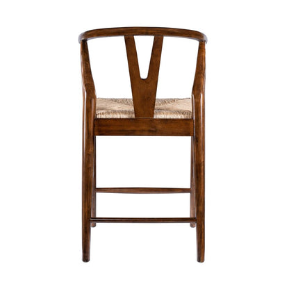 Boraam - Wishbone Counter Height Kitchen Bar Stool - Cappuccino Finish - 50424 view 4