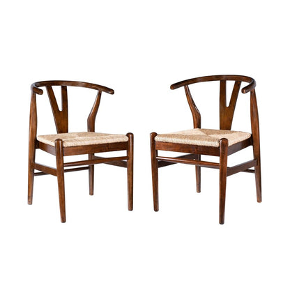 Boraam - Wishbone Dining Chairs - Cappuccino Finish (Set of 2) - 50218 view 1