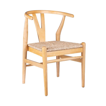Boraam - Wishbone Dining Chairs - Natural Finish (Set of 2) - 50018 view 2