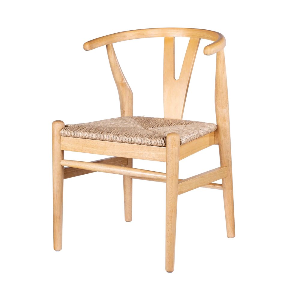 Boraam - Wishbone Dining Chairs - Natural Finish (Set of 2) - 50018 view 4