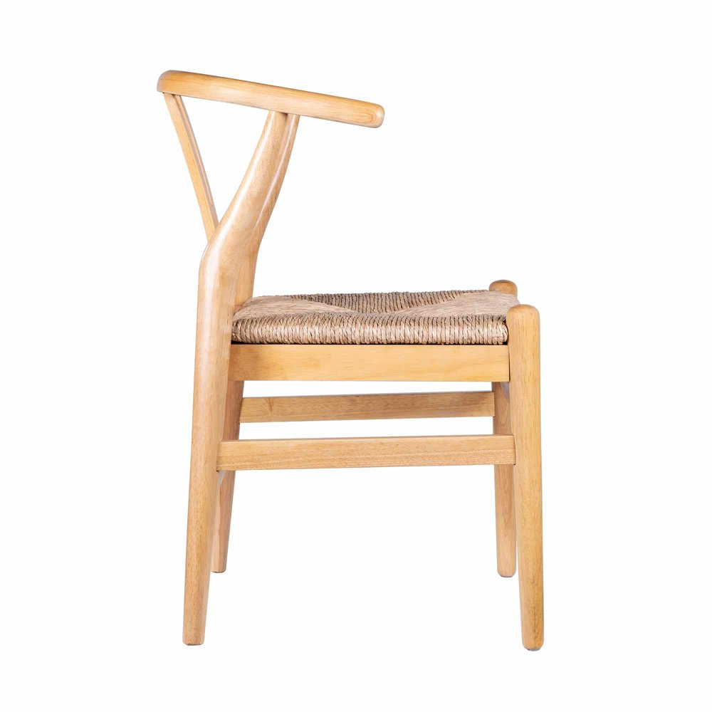 Boraam - Wishbone Dining Chairs - Natural Finish (Set of 2) - 50018 view 5