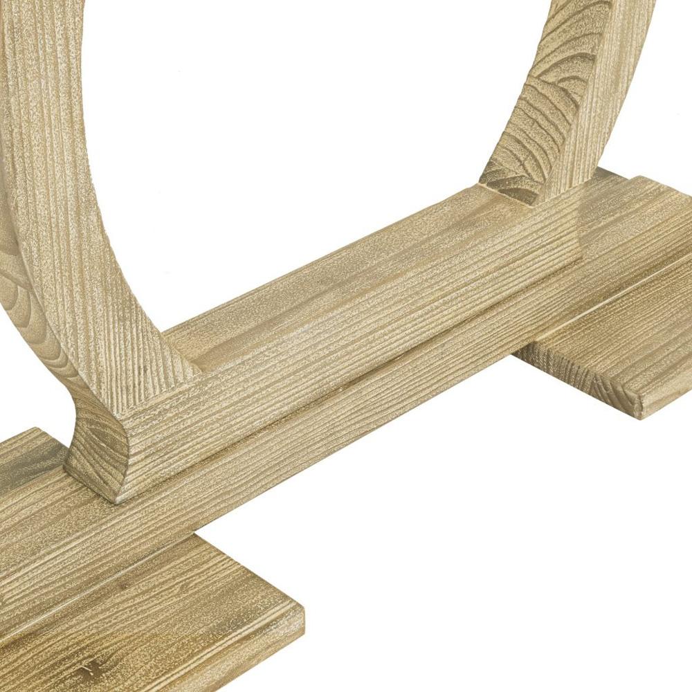 Boraam - Zen Rectangular Pine Wood Console Table - Barnwood Sandblast - 88730 veiw 5