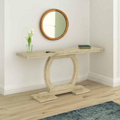 Boraam - Zen Rectangular Pine Wood Console Table - Barnwood Sandblast - 88730 veiw 7