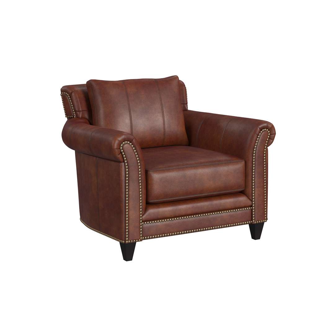 Bradington-Young - BYX - Richardson Stationary Chair 8-Way Tie - BYX-866-25980015-87PLNBTur veiw 2
