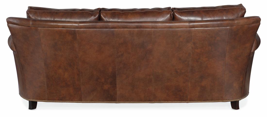 Bradington-Young - Richardson Stationary Sofa 8-Way Tie - Cognac Brown - BYX-866-95980015-87PLNBTur veiw 2