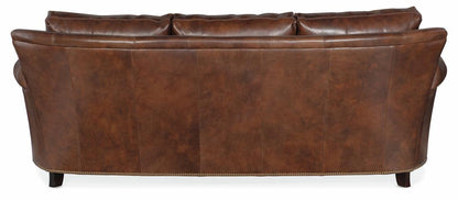 Bradington-Young - Richardson Stationary Sofa 8-Way Tie - Cognac Brown - BYX-866-95980015-87PLNBTur veiw 2