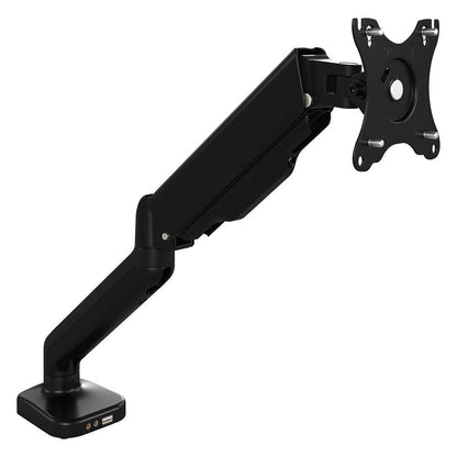 Bush Furniture - Adjustable Monitor Arm with USB Port in Satin Black - AC99890-03 veiw 1