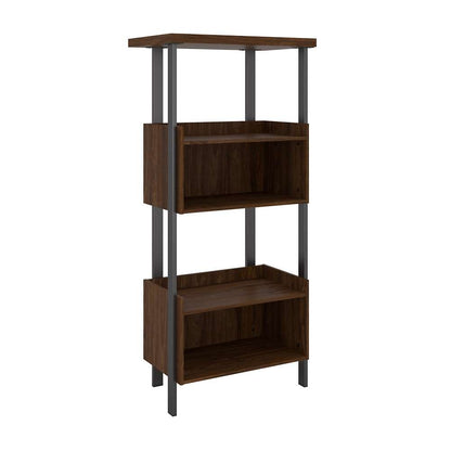 Bush Furniture - Architect 4 Shelf Bookcase in Modern Walnut - ACB131MW-03 veiw 1