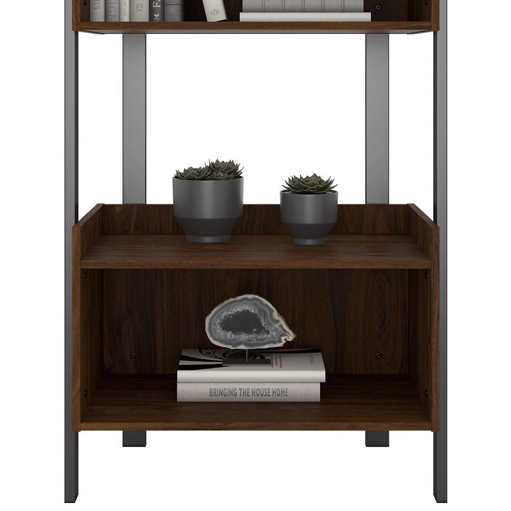 Bush Furniture - Architect 4 Shelf Bookcase in Modern Walnut - ACB131MW-03 veiw 3