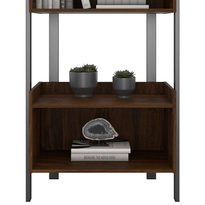 Bush Furniture - Architect 4 Shelf Bookcase in Modern Walnut - ACB131MW-03 veiw 3