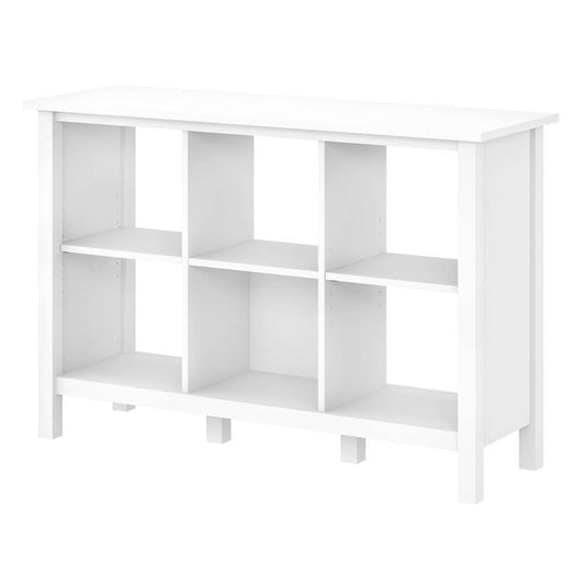 Bush Furniture - Broadview 6 Cube Organizer in Pure White - BDB145WH-03 veiw 1