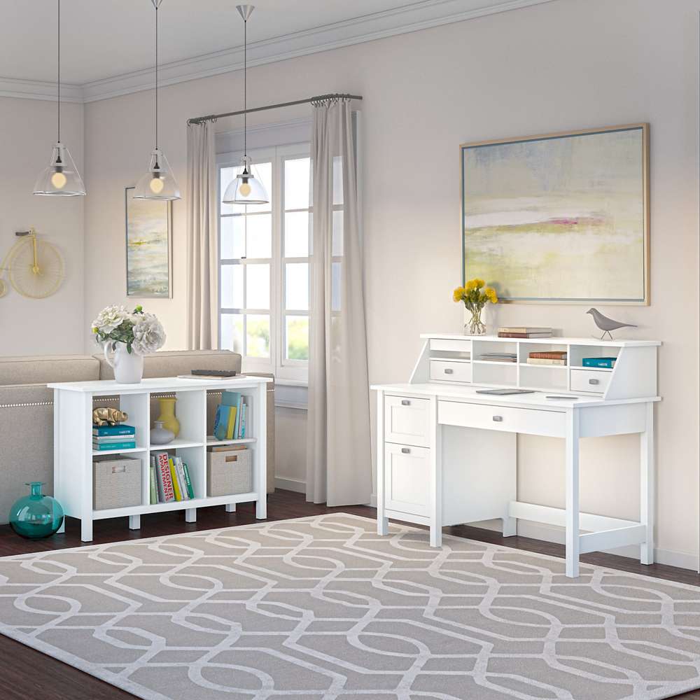 Bush Furniture - Broadview 6 Cube Organizer in Pure White - BDB145WH-03 veiw 6