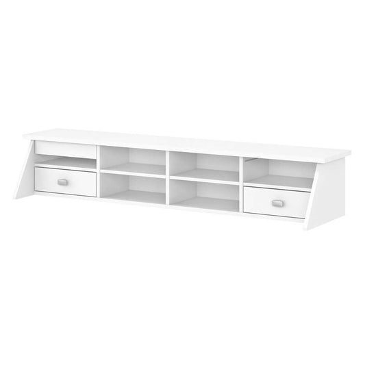 Bush Furniture - Broadview Desktop Organizer in Pure White - BDH154WH-03 veiw 1