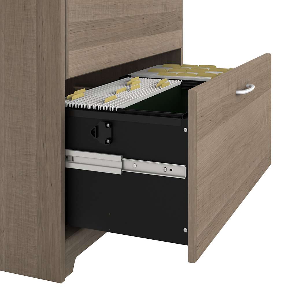 Bush Furniture - Cabot 2 Drawer Lateral File Cabinet in Ash Gray - WC31280 veiw 5