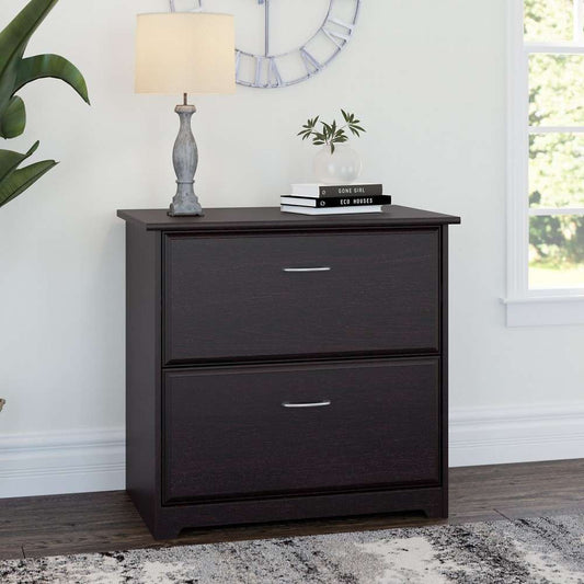 Bush Furniture Cabot 2 Drawer Lateral File Cabinet in Espresso Oak - WC31880 veiw 2