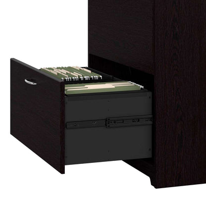 Bush Furniture Cabot 2 Drawer Lateral File Cabinet in Espresso Oak - WC31880 veiw 8
