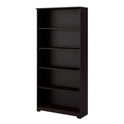 Bush Furniture  -  Cabot 5 Shelf Bookcase in Espresso Oak  - WC31866 veiw 1