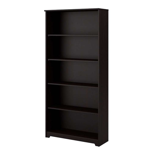 Bush Furniture  -  Cabot 5 Shelf Bookcase in Espresso Oak  - WC31866 veiw 1