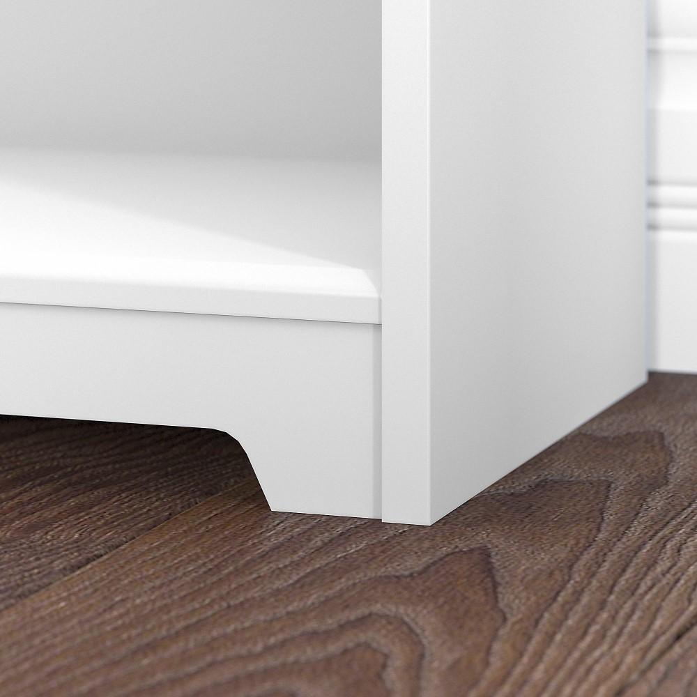 Bush Furniture - Cabot 5 Shelf Bookcase in White - WC31966 veiw 3