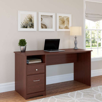 Bush Furniture - Cabot 60W Computer Desk with Drawers in Harvest Cherry - WC31460 veiw 2
